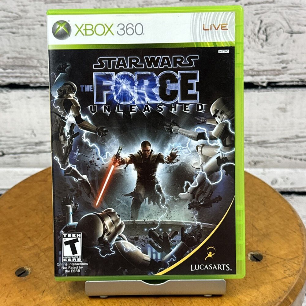 Star Wars The Force Unleashed‎ [2008] Xbox 360 Game Complete With Case & Disc